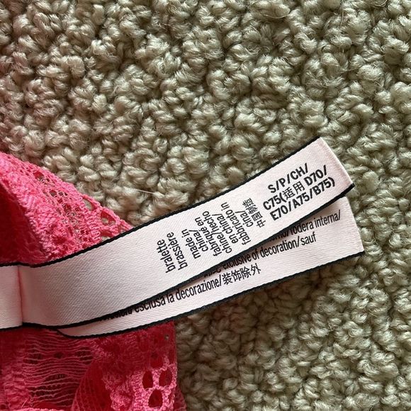 Victoria’s Secret Lacy Bralette Bra Bundle Purple Pink Blue Size Small Like New - Picture 6 of 10
